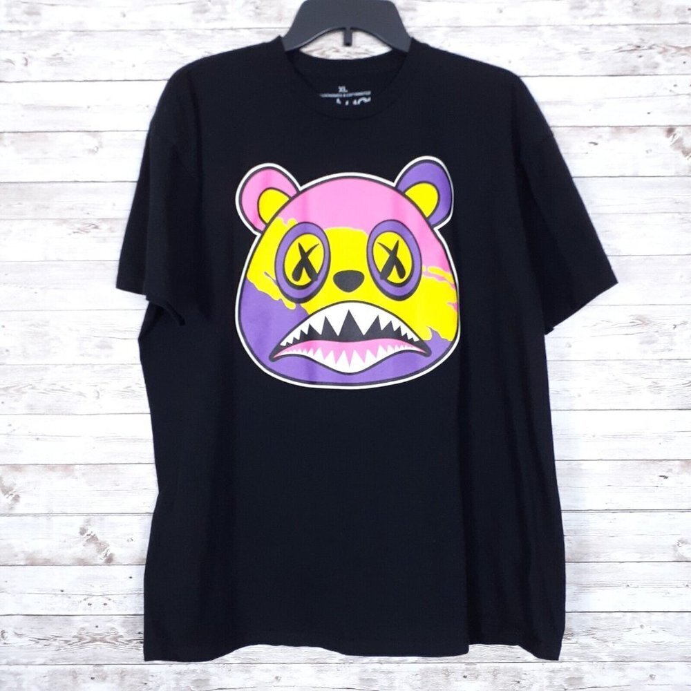 Baws Mens Shirt XL Black Short Sleeved Tee 484A